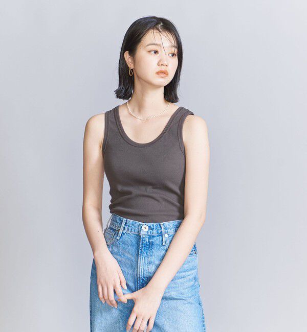 BEAUTY&YOUTH UNITED ARROWS「コットンブレンド テレコ タンクトップ」|タンクトップ|