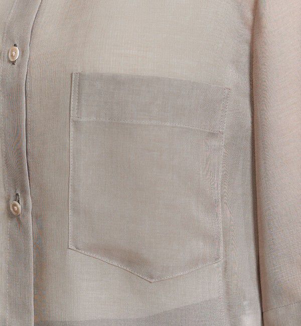 BEAUTY&YOUTH UNITED ARROWS「ポリエステル オーガンジー シャツ ウォッシャブル」|シャツ・ブラウス|