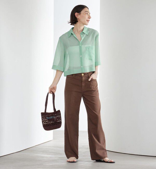 BEAUTY&YOUTH UNITED ARROWS「ポリエステル オーガンジー シャツ ウォッシャブル」|シャツ・ブラウス|