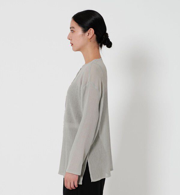 BEAUTY&YOUTH UNITED ARROWS「クレープ クルーネックカーディガン」|カーディガン|