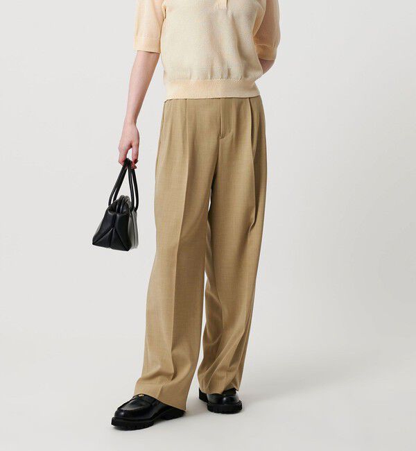 BEAUTY&YOUTH UNITED ARROWS「ポリエステルブレンド ２タック タブワイドパンツ」|その他|