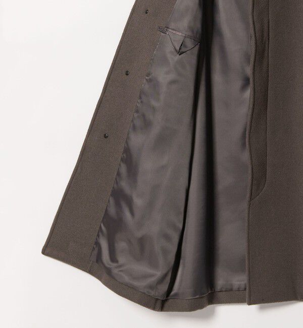 BEAUTY&YOUTH UNITED ARROWS「【WEB限定 WARDROBE SMART】PE メルトン バルカラーコート」|ステンカラーコート|