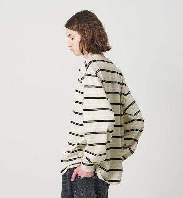 NICE WEATHER「＜NICE WEATHER＞ボーダー ロングスリーブ Tシャツ」|Tシャツ・カットソー|