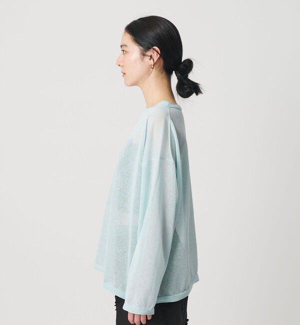 BEAUTY&YOUTH UNITED ARROWS「麻ブレンド ルーズ ボートネック ニットプルオーバー ウォッシャブル」|ニット・セーター|