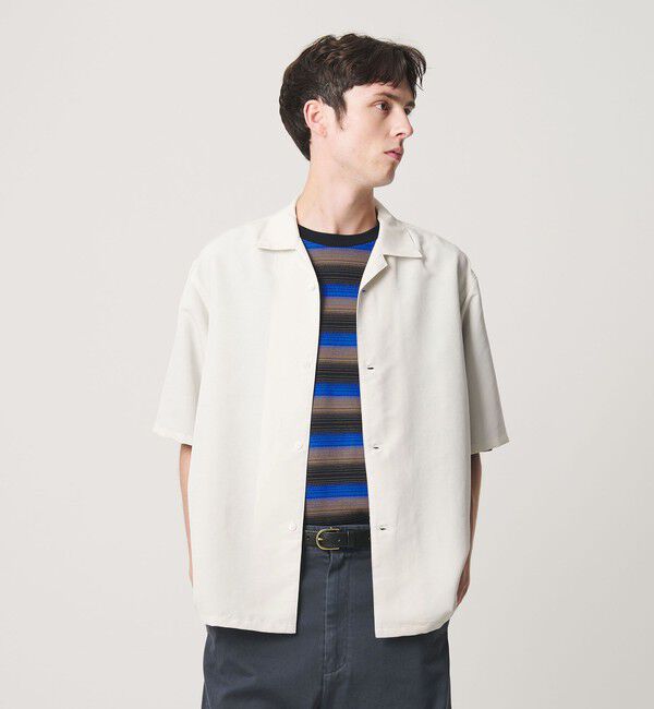 BEAUTY&YOUTH UNITED ARROWS「シルキータッチ ナロー オープンカラー シャツ FORM型」|シャツ・ブラウス|