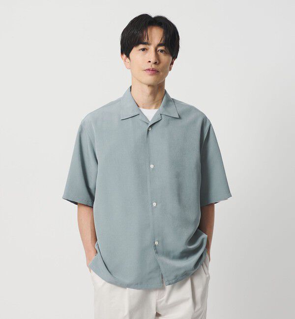 BEAUTY&YOUTH UNITED ARROWS「シルキータッチ ナロー オープンカラー シャツ FORM型」|シャツ・ブラウス|LIME