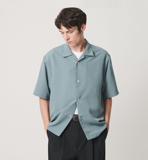 BEAUTY&YOUTH UNITED ARROWS「シルキータッチ ナロー オープンカラー シャツ FORM型」|シャツ・ブラウス|