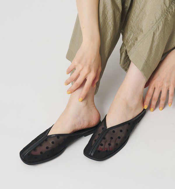 BEAUTY&YOUTH UNITED ARROWS「チュール スライダー サンダル」|サンダル|