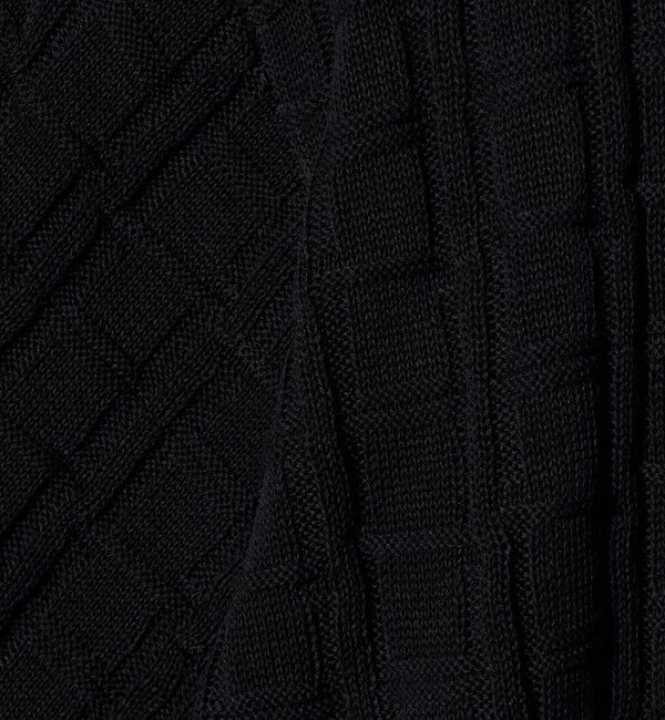 BEAUTY&YOUTH UNITED ARROWS「ジャガード フルジップ ショートスリーブ ポロニット ウォッシャブル」|カーディガン|