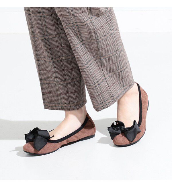 Ray BEAMS 「SEPTEMBER MOON / リボン バレエシューズ」|バレエシューズ|