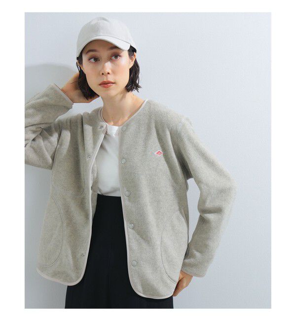 Ray BEAMS 「DANTON / FLEECE COLLARLESS JACKET」|ブルゾン・スタジャン|