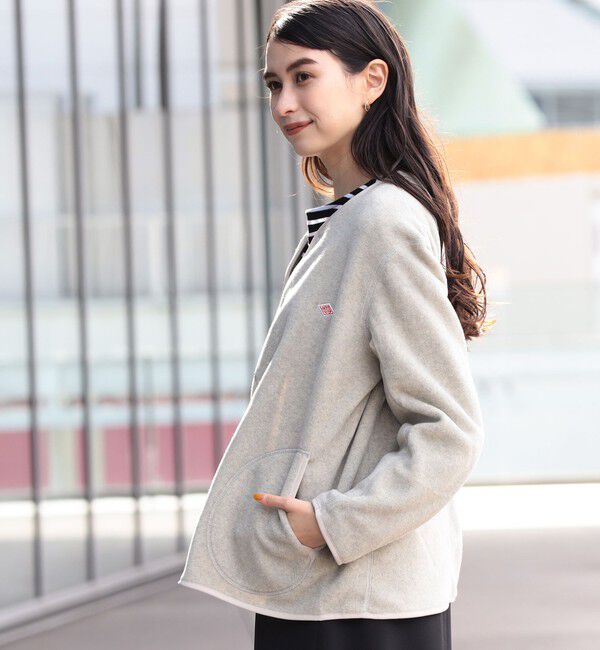 Ray BEAMS 「DANTON / FLEECE COLLARLESS JACKET」|ブルゾン・スタジャン|