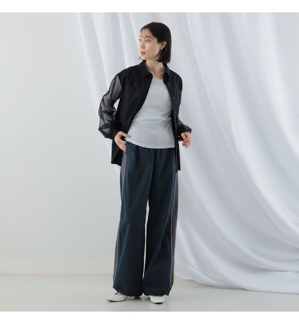 Ray BEAMS 「テレコ リブ クルーネック トップス」|Tシャツ・カットソー|