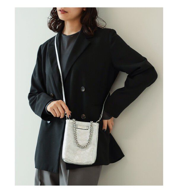 Demi-Luxe BEAMS 「GIANNI CHIARINI / CAMILLA メタリック レザートートバッグ」|トートバッグ|