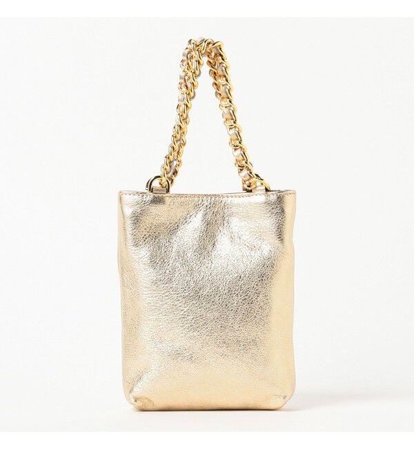 Demi-Luxe BEAMS 「GIANNI CHIARINI / CAMILLA メタリック レザートートバッグ」|トートバッグ|