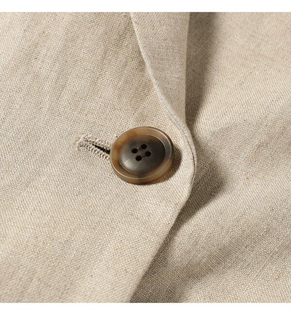 Demi-Luxe BEAMS 「ダブルブレスト リネン ジャケット」|ダッフルコート|