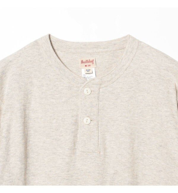 BEAMSBOY「【別注】Healthknit / BB ヘンリーネック Tシャツ ７分袖」|Tシャツ・カットソー|