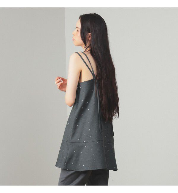 Ray BEAMS 「ドットプリント ミニ キャミワンピース」|ワンピース|