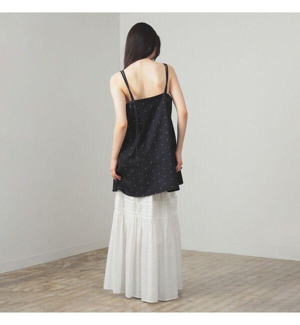 Ray BEAMS 「ドットプリント ミニ キャミワンピース」|ワンピース|