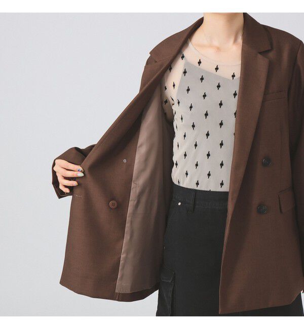 Ray BEAMS 「4ボタン ダブル テーラード ジャケット」|ダッフルコート|