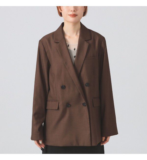 Ray BEAMS 「4ボタン ダブル テーラード ジャケット」|ダッフルコート|