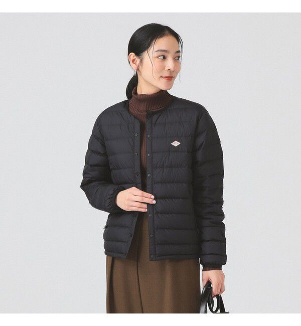 Ray BEAMS 「DANTON / インナー ダウン クルーネック ジャケット 25FW」|ブルゾン・スタジャン|