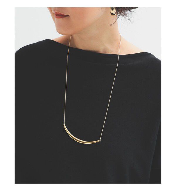 Demi-Luxe BEAMS 「クレセント ムーン ネックレス .M」|その他|GOLD