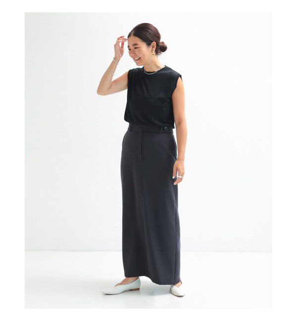 Demi-Luxe BEAMS 「ウォッシャブル ウール ノースリーブ Tシャツ」|Tシャツ・カットソー|