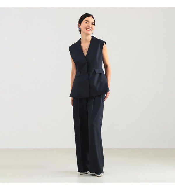 Demi-Luxe BEAMS 「エディター東原妙子 &times; Demi-Luxe BEAMS / ツイル イージー ストレート パンツ」|チノ|