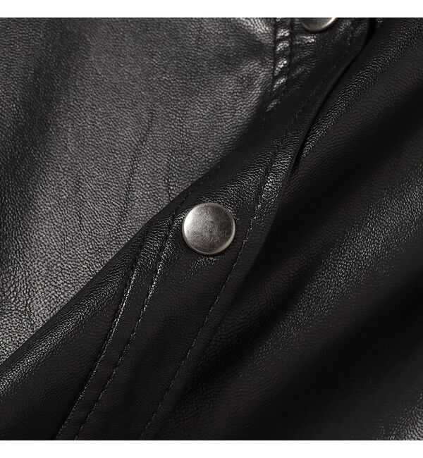 Ray BEAMS 「フェイクレザー クロップド シャツ」|シャツ・ブラウス|