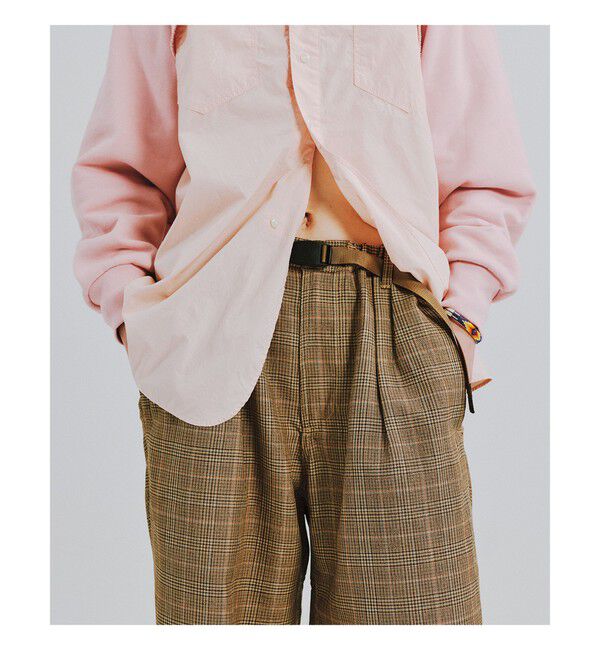 BEAMSBOY「【別注】Gramicci / チェック イージーパンツ」|チノ|