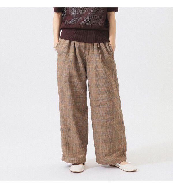 BEAMSBOY「【別注】Gramicci / チェック イージーパンツ」|チノ|