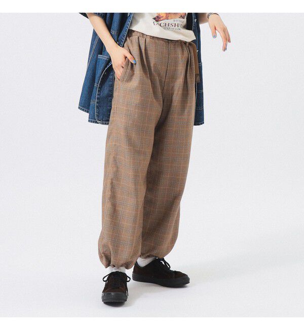 BEAMSBOY「【別注】Gramicci / チェック イージーパンツ」|チノ|