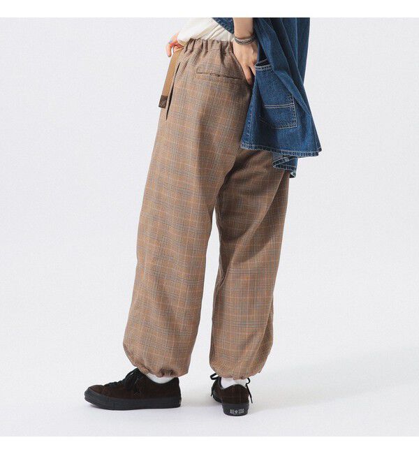 BEAMSBOY「【別注】Gramicci / チェック イージーパンツ」|チノ|