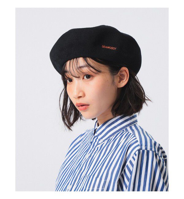 BEAMSBOY「ロゴ ベレー」|その他|BLACK