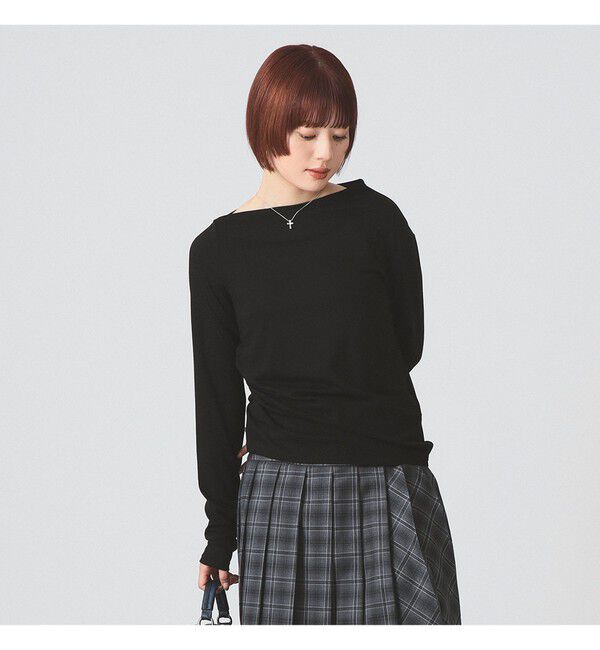 Ray BEAMS 「アシメ ネック ドレープ」|Tシャツ・カットソー|