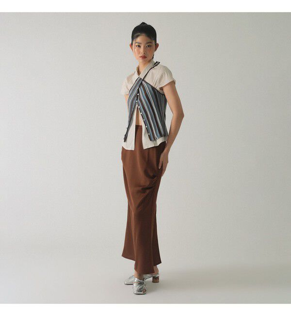 Ray BEAMS 「サテン ドレープ スカート」|スカート|