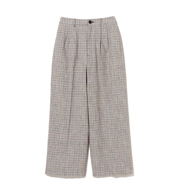 BEAMSBOY「チェック スラックス ＜オフィスカジュアル / セットアップ対応 / オンオフ兼用＞」|チノ|