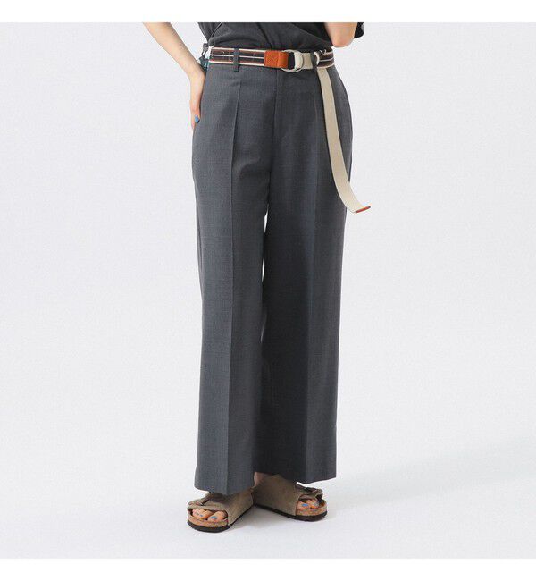 BEAMSBOY「ティーダブ ワイド スラックス」|チノ|