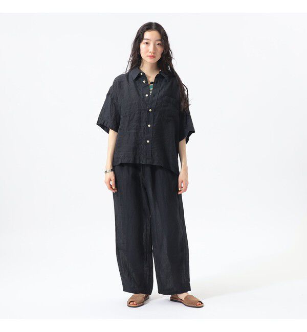 BEAMSBOY「リネン ソリッド イージー ＜イージーケア＞」|チノ|