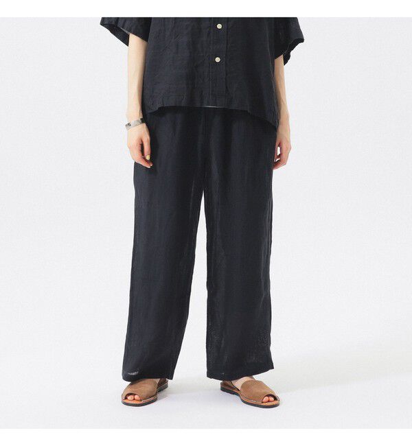 BEAMSBOY「リネン ソリッド イージー ＜イージーケア＞」|チノ|