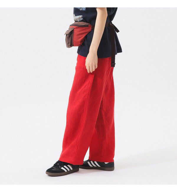 BEAMSBOY「リネン ソリッド イージー ＜イージーケア＞」|チノ|