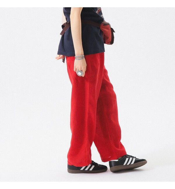 BEAMSBOY「リネン ソリッド イージー ＜イージーケア＞」|チノ|