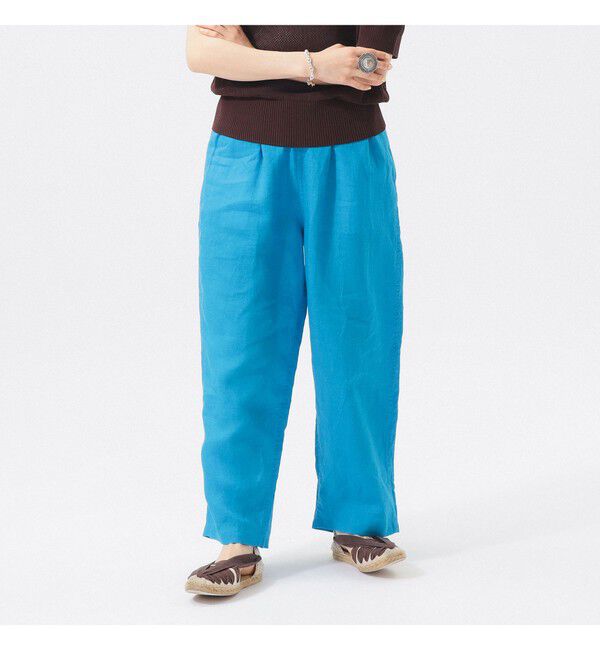 BEAMSBOY「リネン ソリッド イージー ＜イージーケア＞」|チノ|