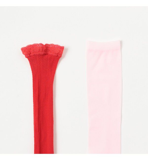 Ray BEAMS 「レイヤード レース ソックス」|ソックス|