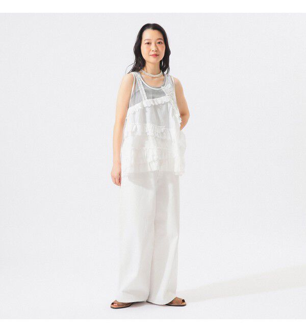 BEAMSBOY「【別注】TORI-TO / コラージュ ノースリーブ シャツ」|シャツ・ブラウス|