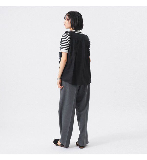 BEAMSBOY「【別注】TORI-TO / コラージュ ノースリーブ シャツ」|シャツ・ブラウス|