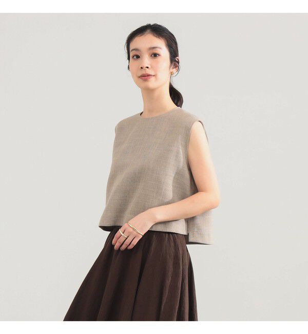 Demi-Luxe BEAMS 「AK+1 / クロップド ブラウス」|シャツ・ブラウス|