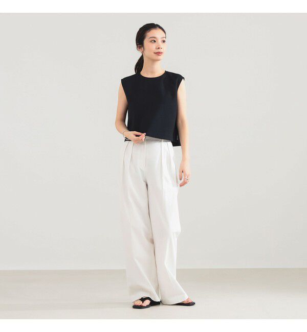 Demi-Luxe BEAMS 「AK+1 / クロップド ブラウス」|シャツ・ブラウス|