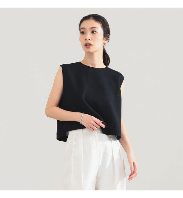 Demi-Luxe BEAMS 「AK+1 / クロップド ブラウス」|シャツ・ブラウス|